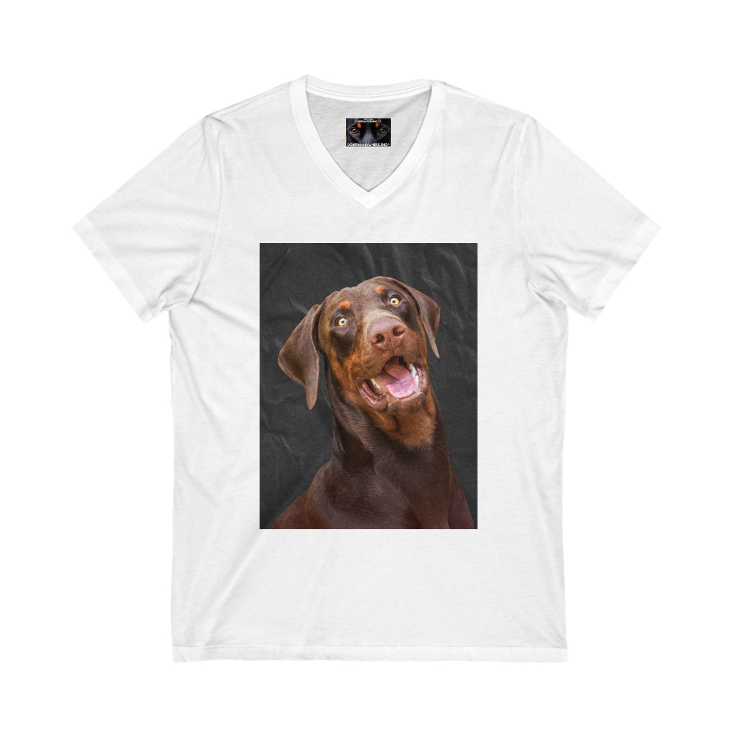 The Eyes Private Label Unisex Jersey Short Sleeve V-Neck Tee