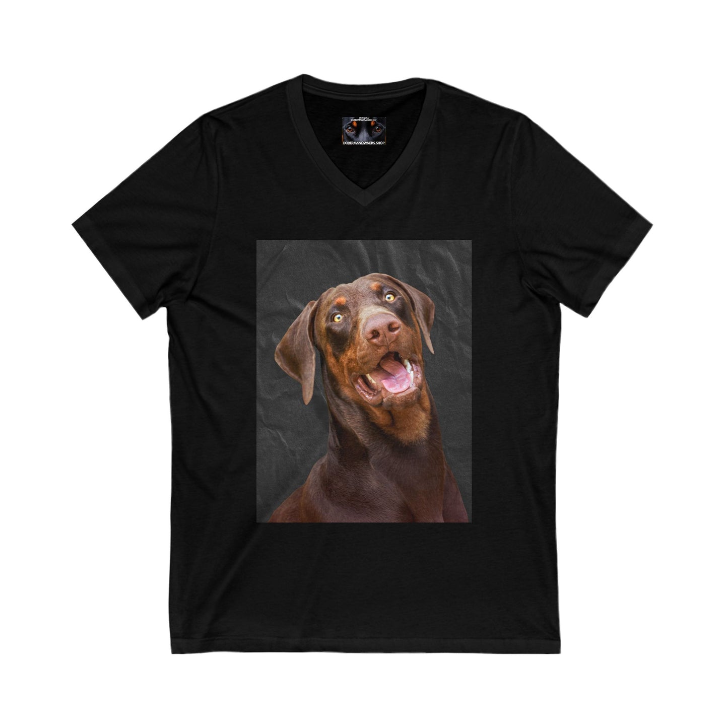 The Eyes Private Label Unisex Jersey Short Sleeve V-Neck Tee