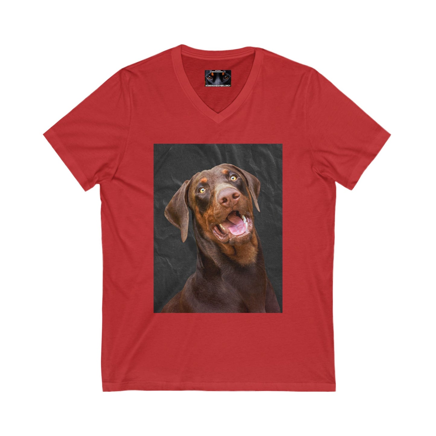 The Eyes Private Label Unisex Jersey Short Sleeve V-Neck Tee