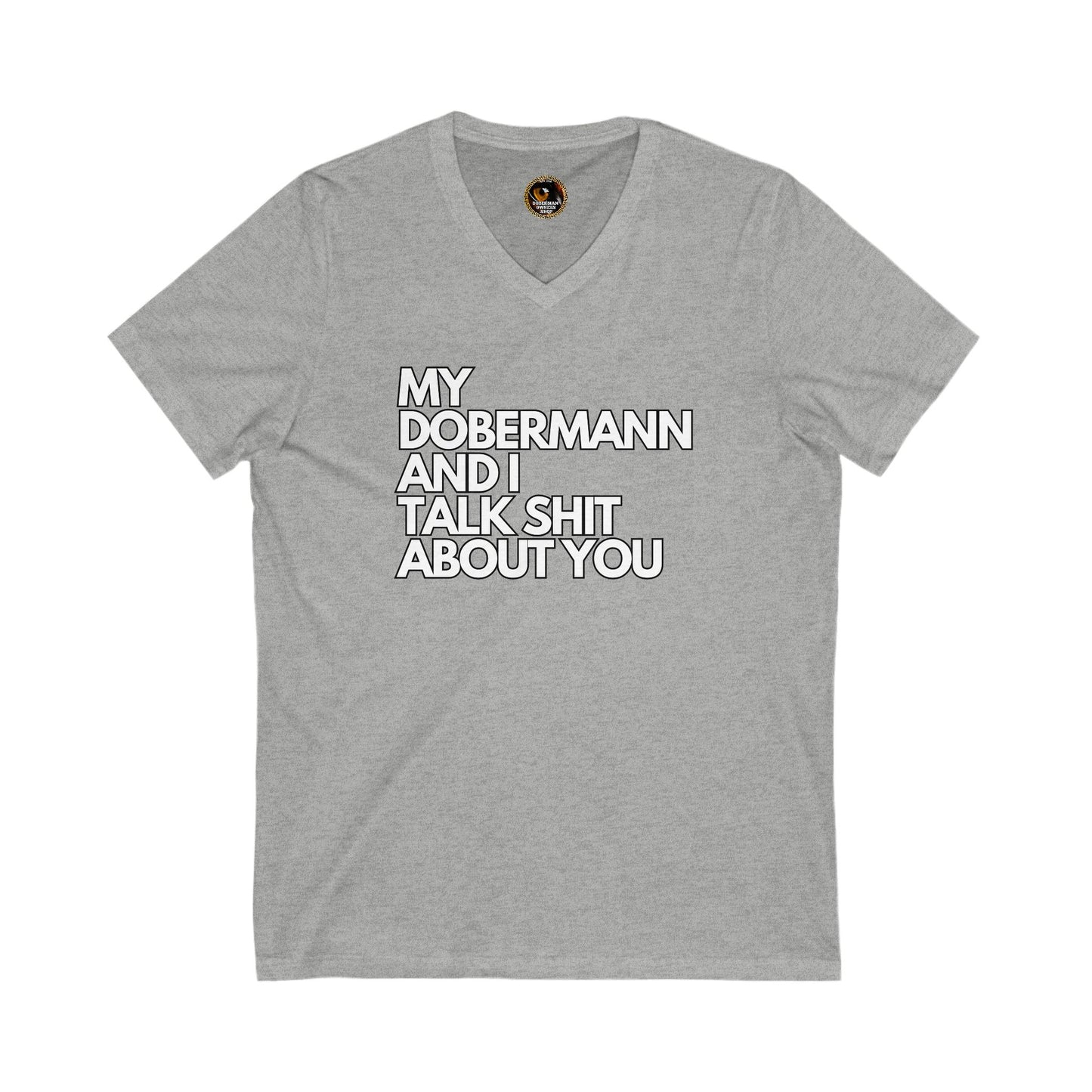 DTT 5 Private Label Unisex Jersey Short Sleeve V-Neck Tee
