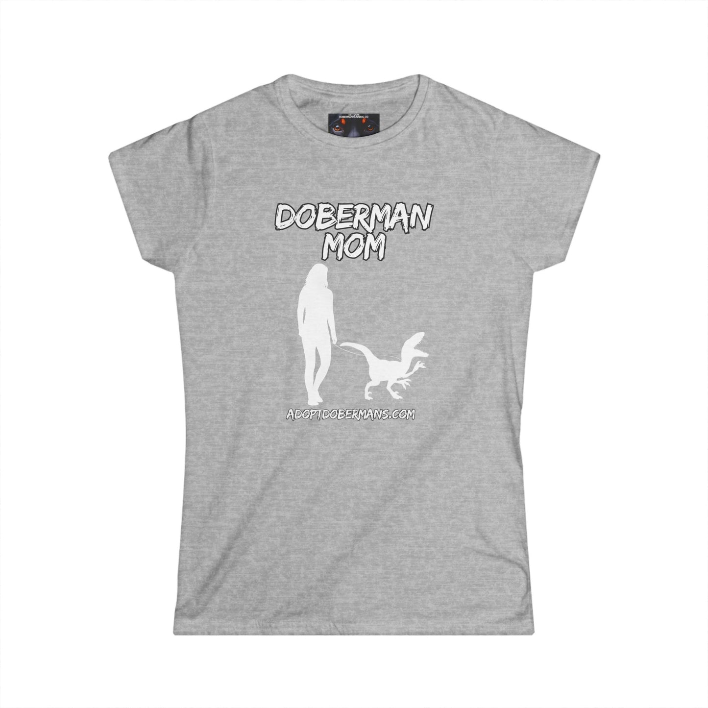 Doberman Mom 44 Women's Softstyle Tee