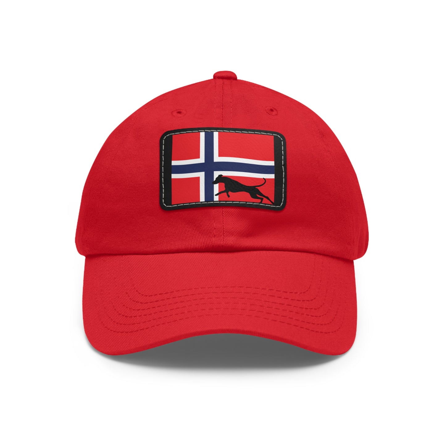 Doberman Norway Protect 1 Dad Hat with Leather Patch (Rectangle)