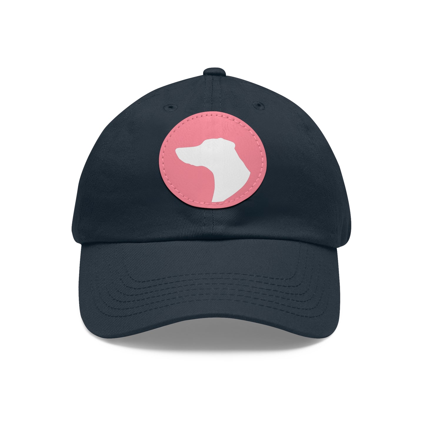 N 1 Dad Hat with Leather Patch (Round)