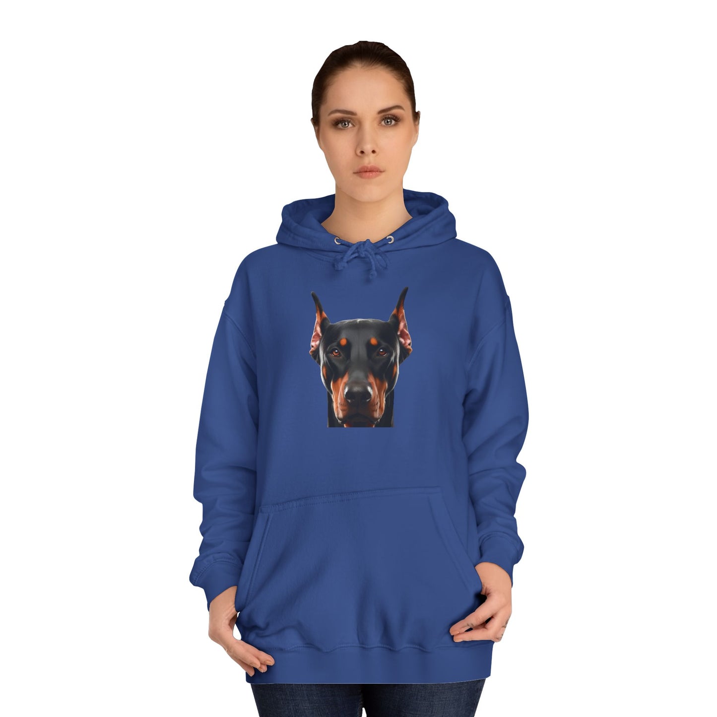 Doberman 1 Unisex College Hoodie