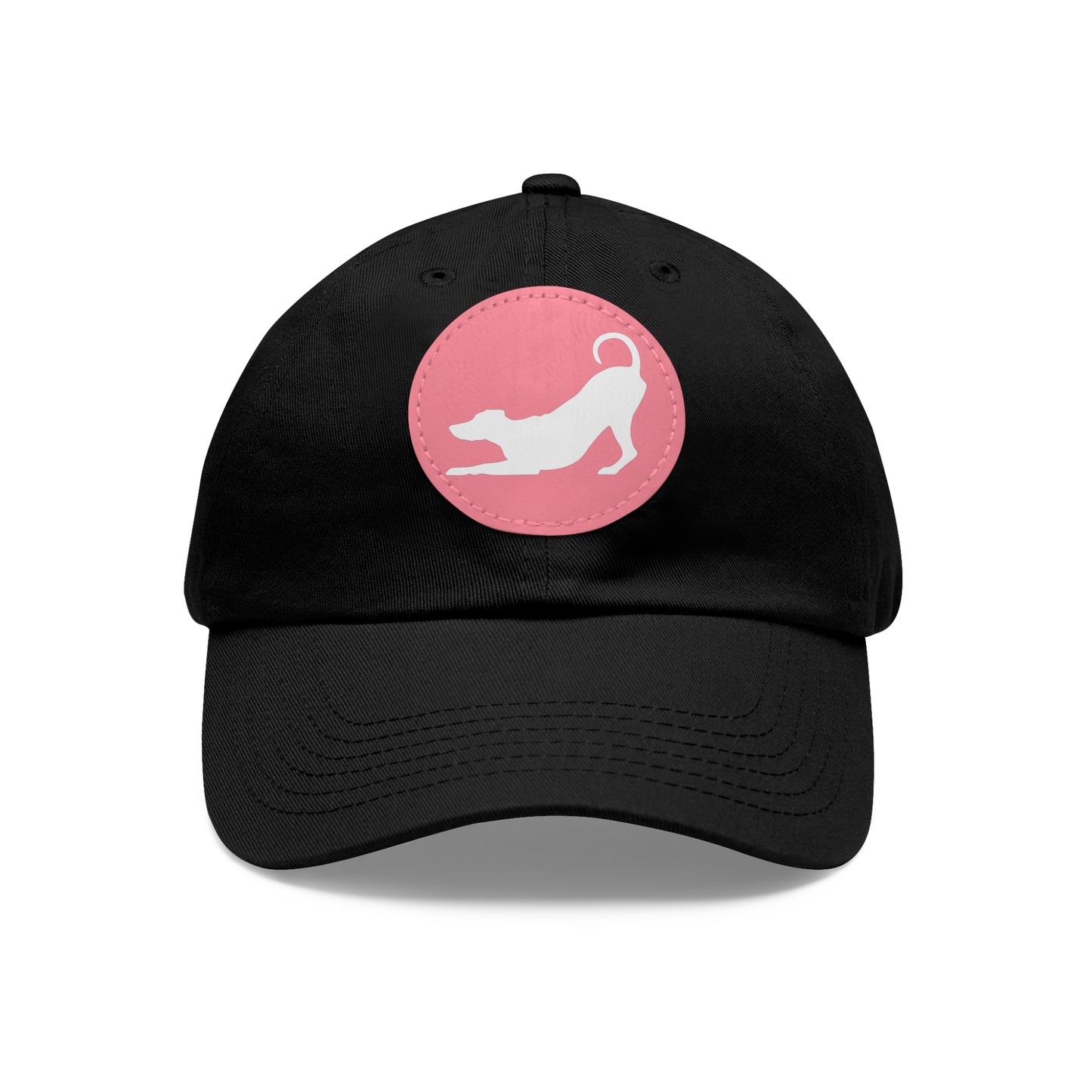 N 2 Dad Hat with Leather Patch (Round)