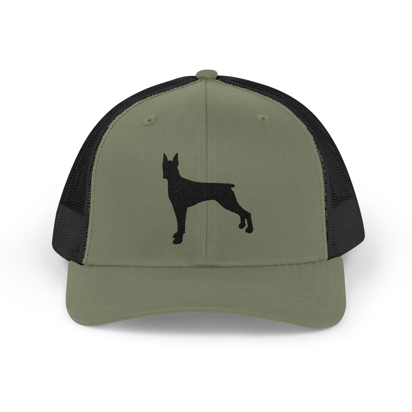 Doberman 1 Silhouette Snapback Trucker Cap