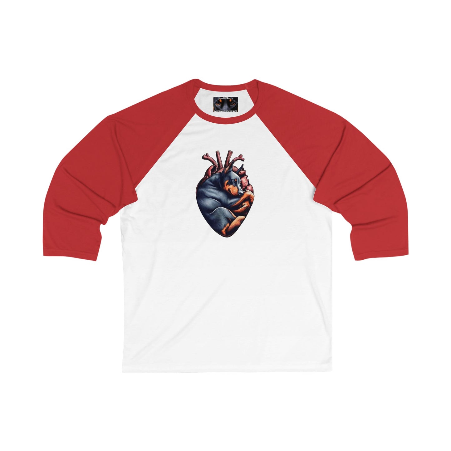 In my heart 1 - Unisex 3/4 Sleeve Baseball Tee