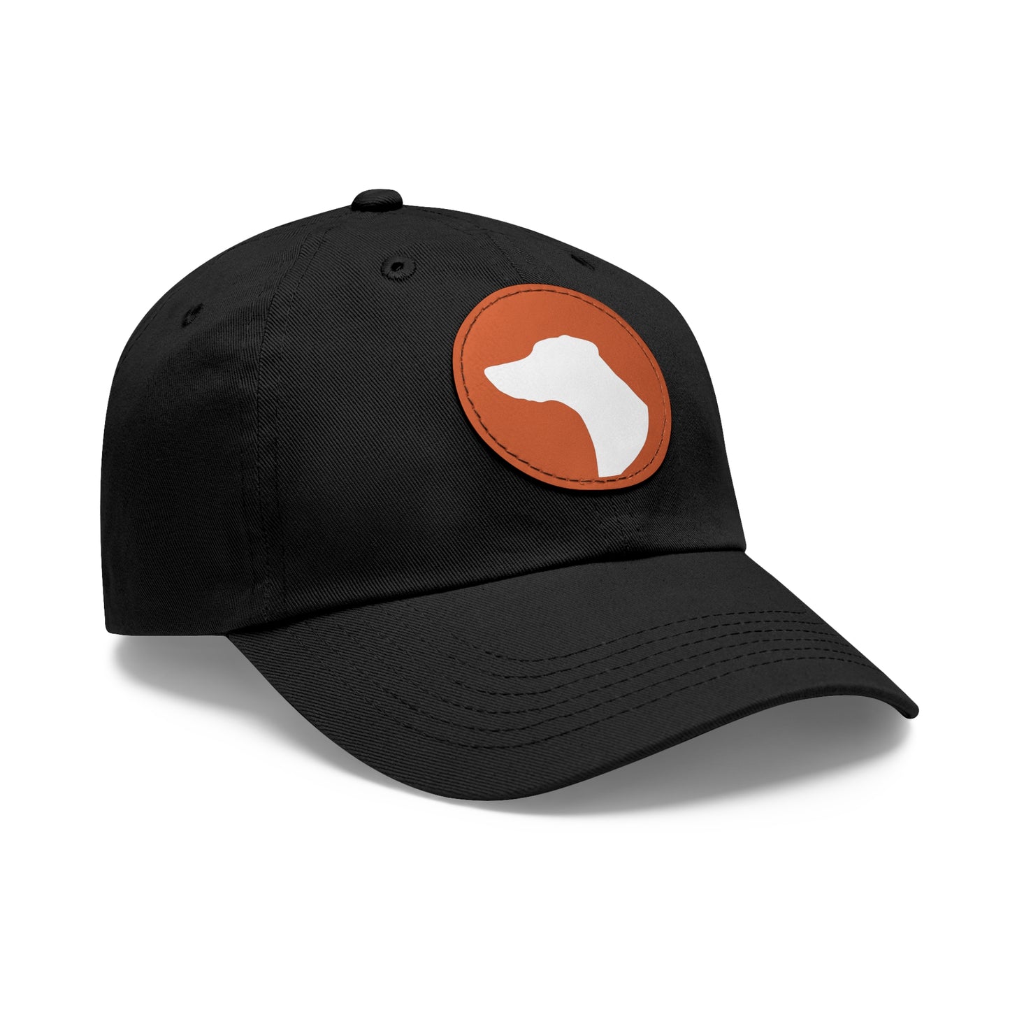 N 1 Dad Hat with Leather Patch (Round)
