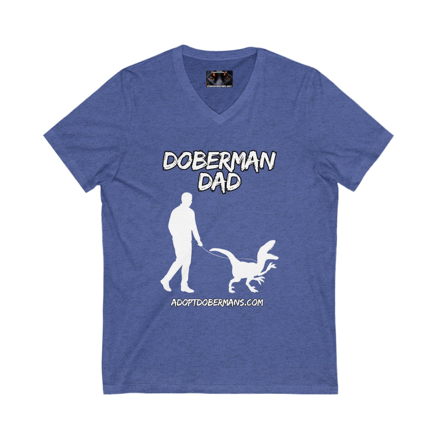 Adopt Dad 1 Private Label Unisex Jersey Short Sleeve V-Neck Tee