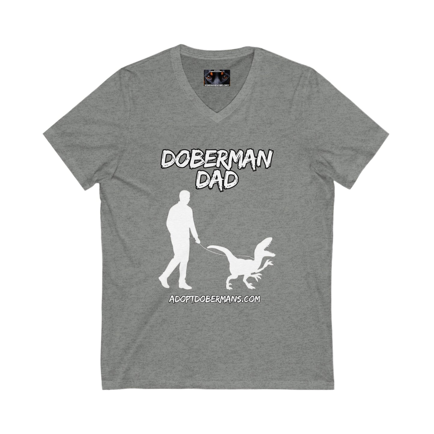Adopt Dad 1 Private Label Unisex Jersey Short Sleeve V-Neck Tee