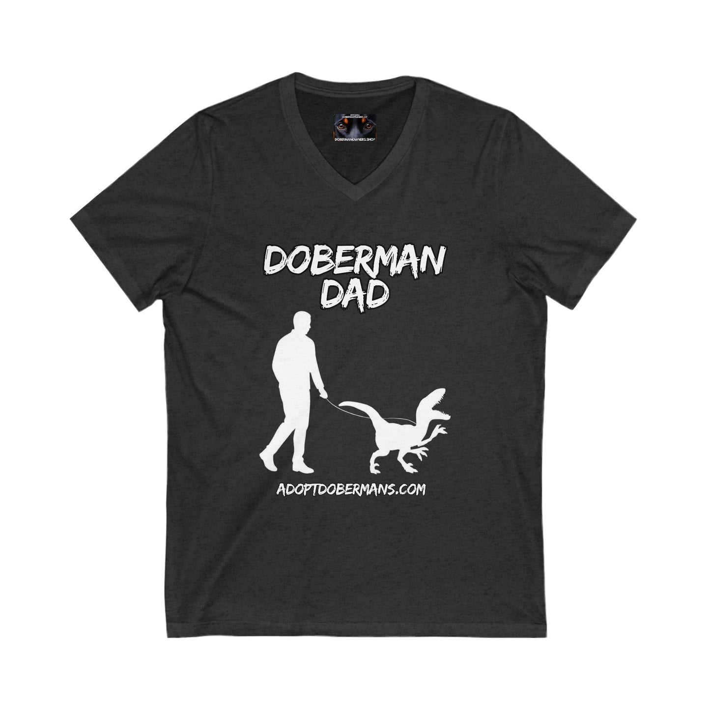 Adopt Dad 1 Private Label Unisex Jersey Short Sleeve V-Neck Tee