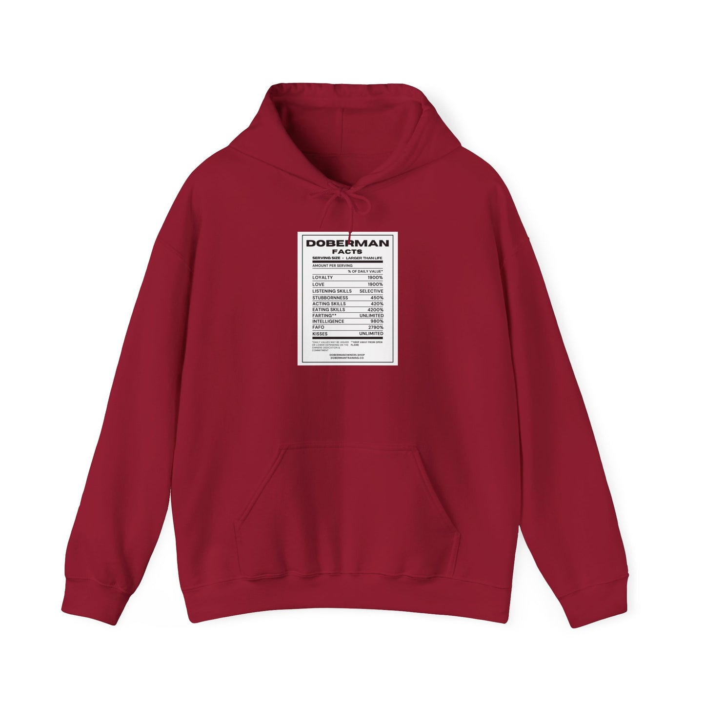 Doberman Facts 1 Unisex Heavy Blend™ Hooded Sweatshirt