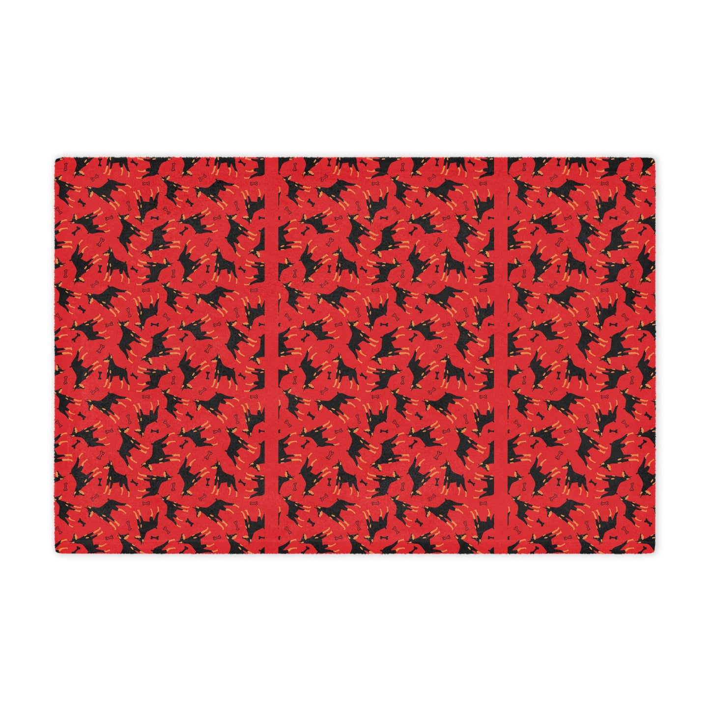 AOP Dobie 1 Minky Blanket, Soft Throw Blanket, Warm Plush Blanket