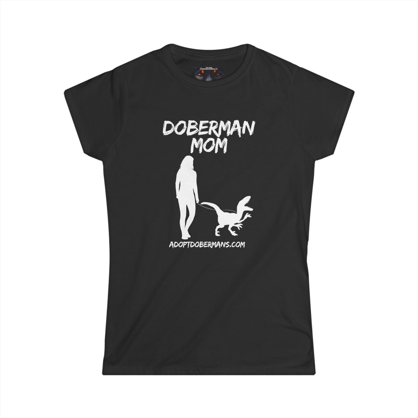 Doberman Mom 44 Women's Softstyle Tee