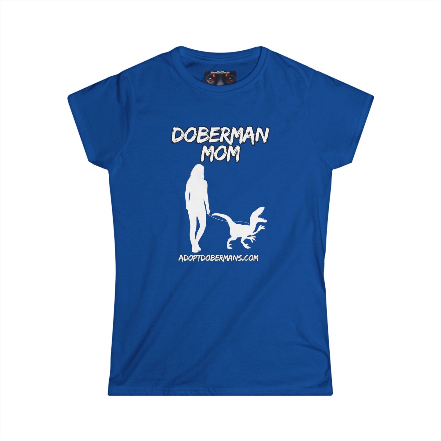 Doberman Mom 44 Women's Softstyle Tee