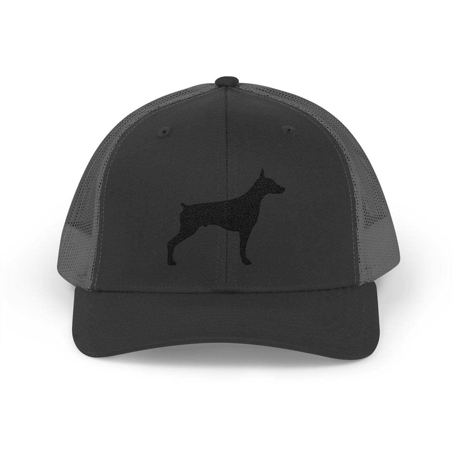 Doberman 2 Silhouette Snapback Trucker Cap