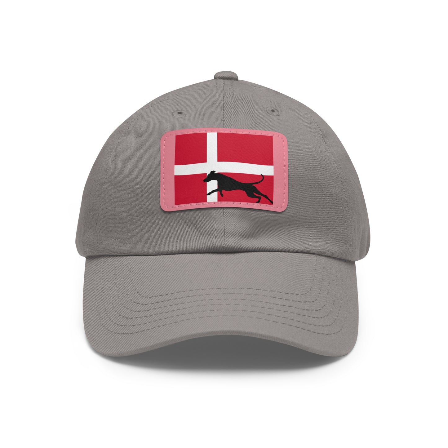 Doberman Denmark Protect 1 Dad Hat with Leather Patch (Rectangle)