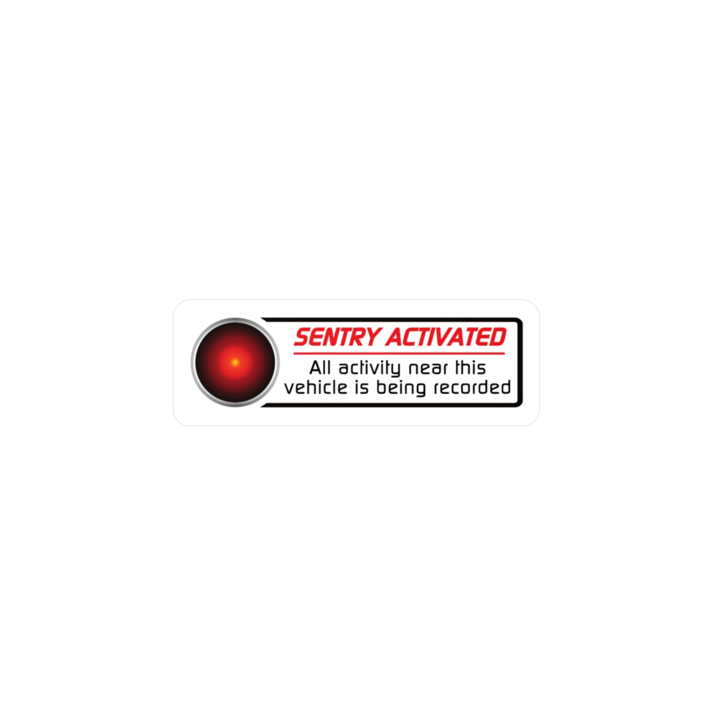 Sentry Activated Vinyl Decal - Security Warning Sticker