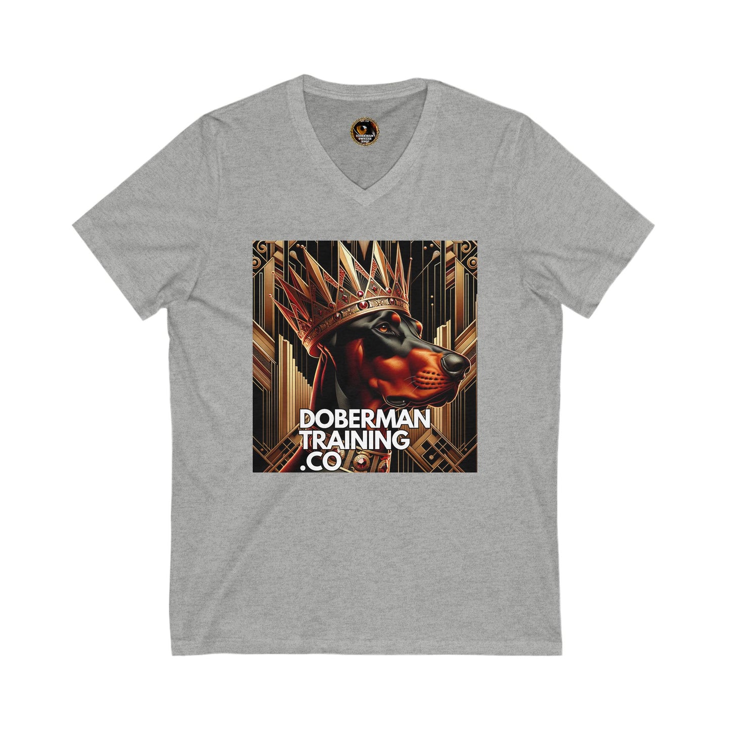 Crown 1 Unisex Jersey Short Sleeve V-Neck Tee