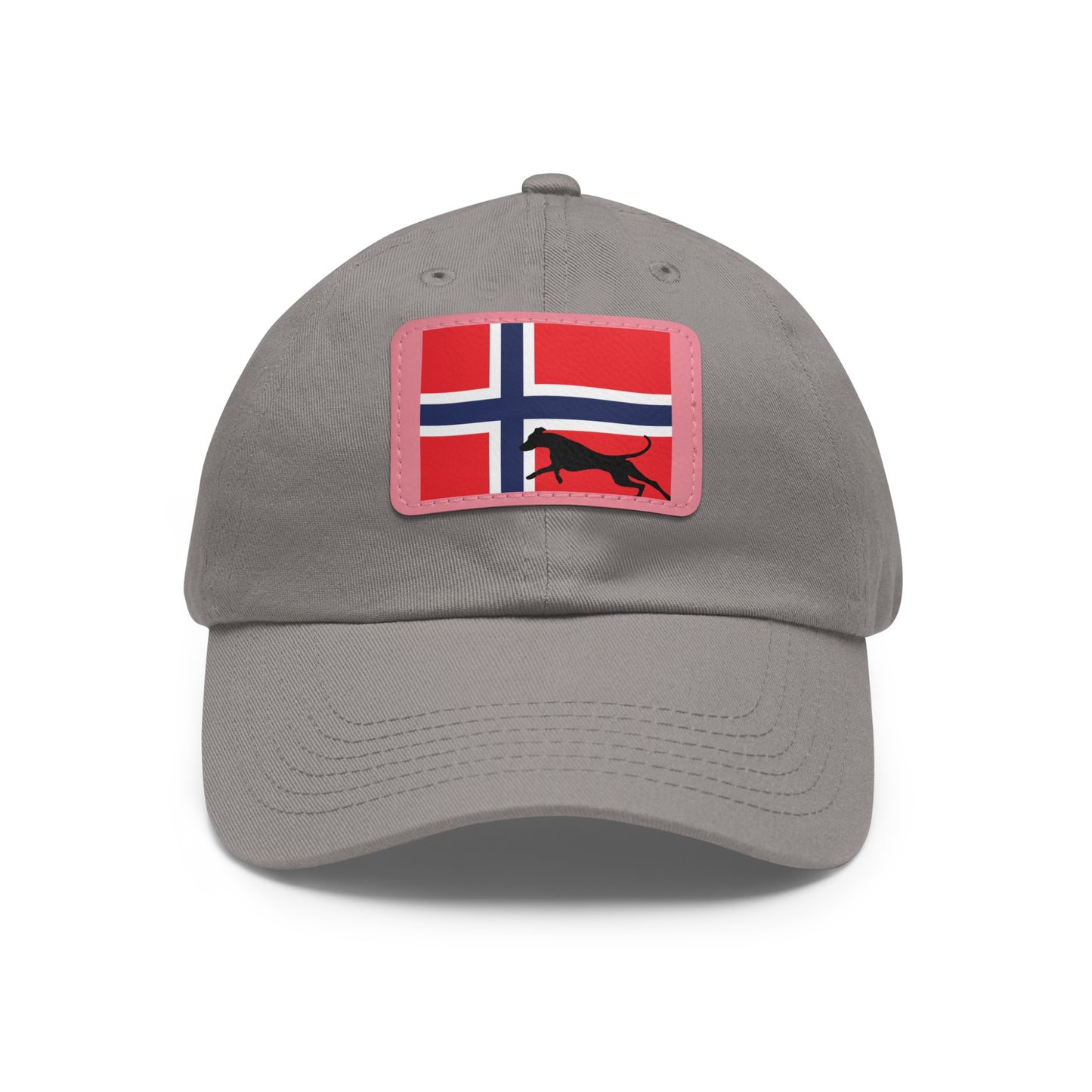 Doberman Norway Protect 1 Dad Hat with Leather Patch (Rectangle)