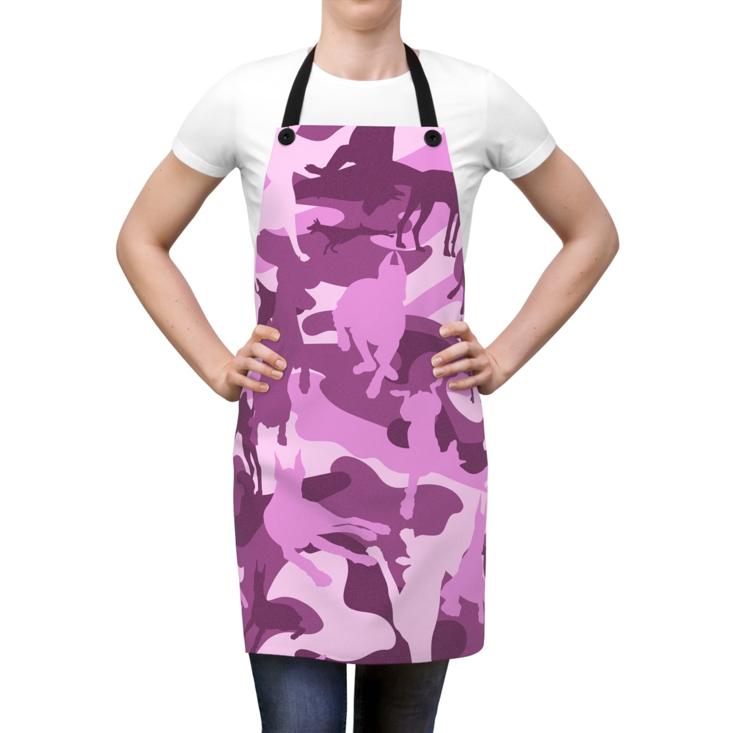 Doberman Camo Pattern 4 Apron (AOP)