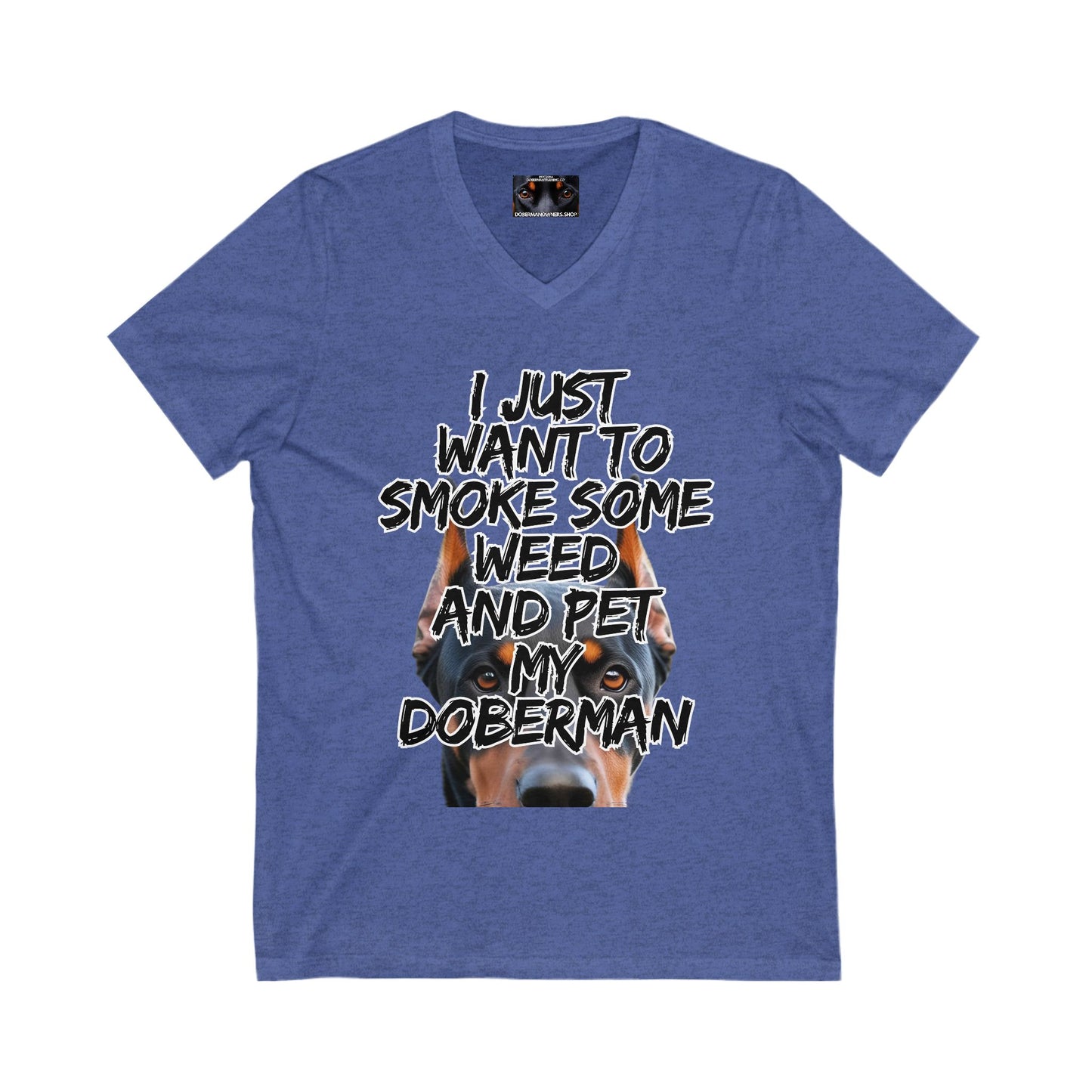 Just 2 Unisex Jersey Short Sleeve V-Neck Tee