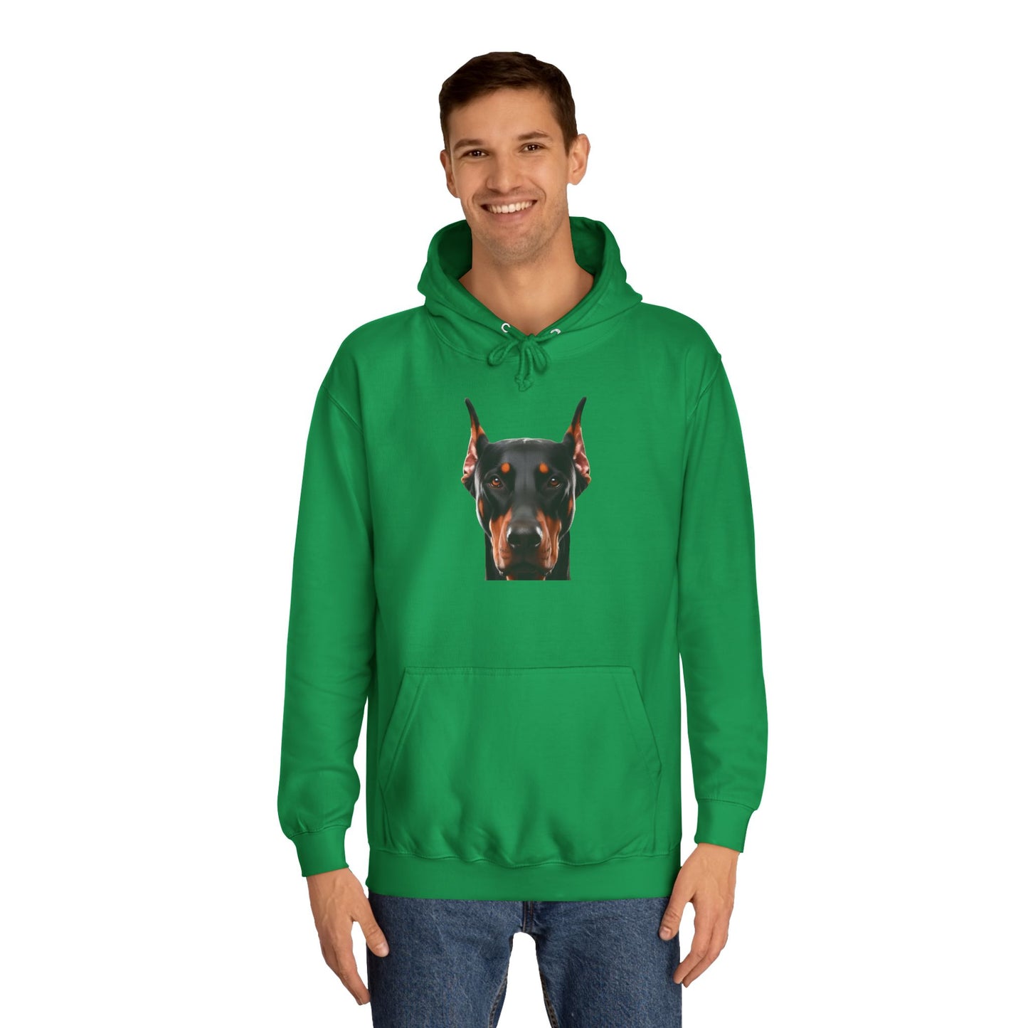Doberman 1 Unisex College Hoodie