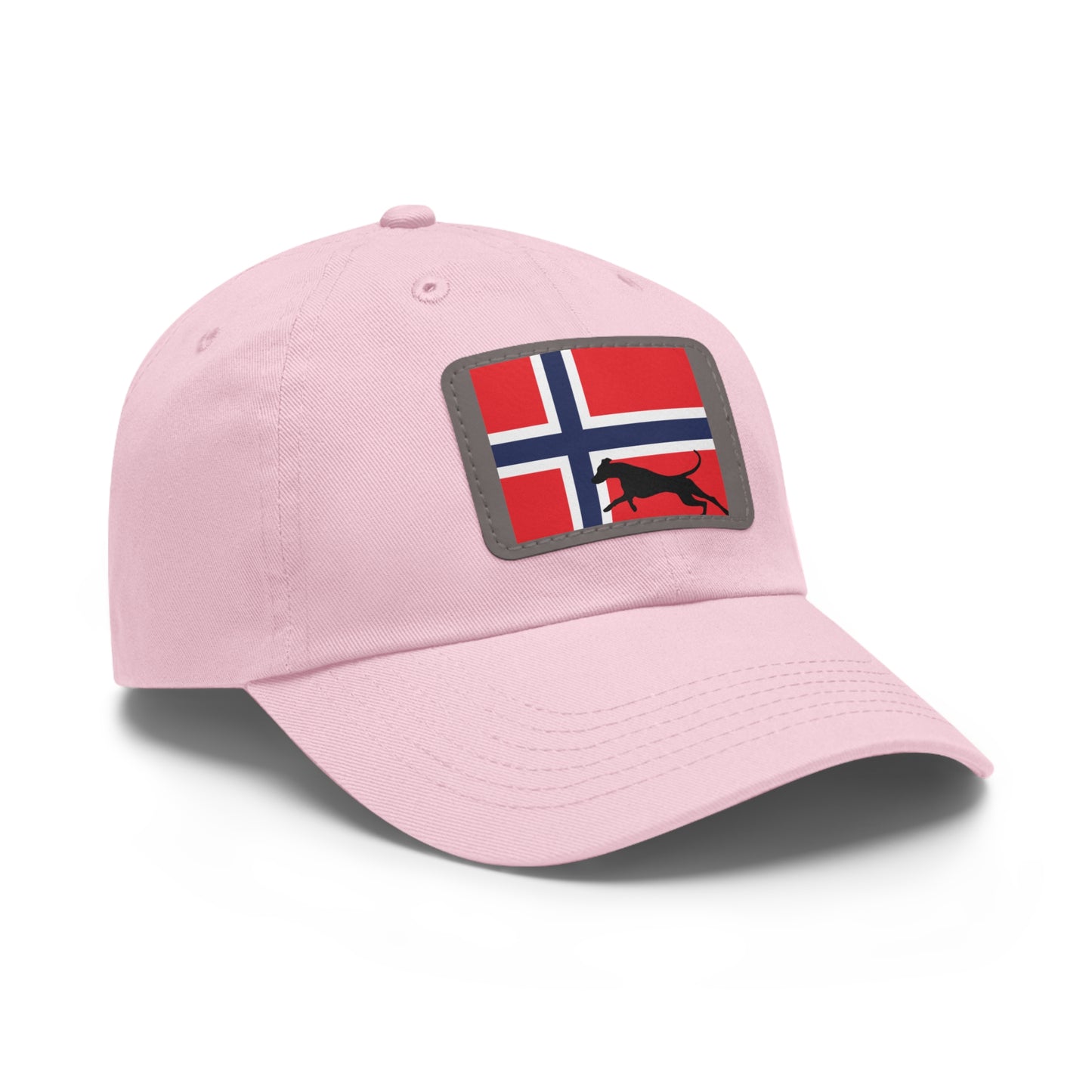 Doberman Norway Protect 1 Dad Hat with Leather Patch (Rectangle)