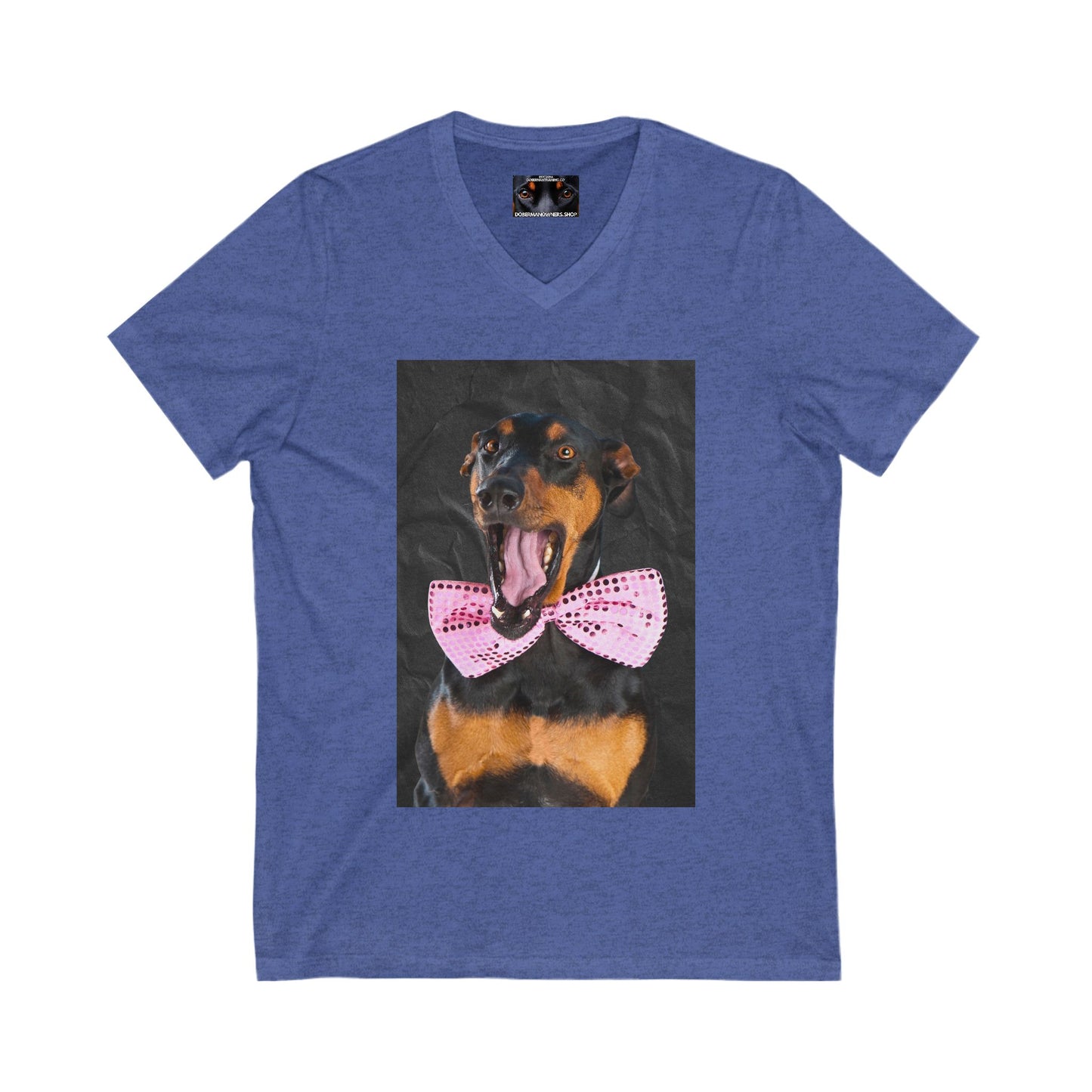 The Smile Private Label Unisex Jersey Short Sleeve V-Neck Tee