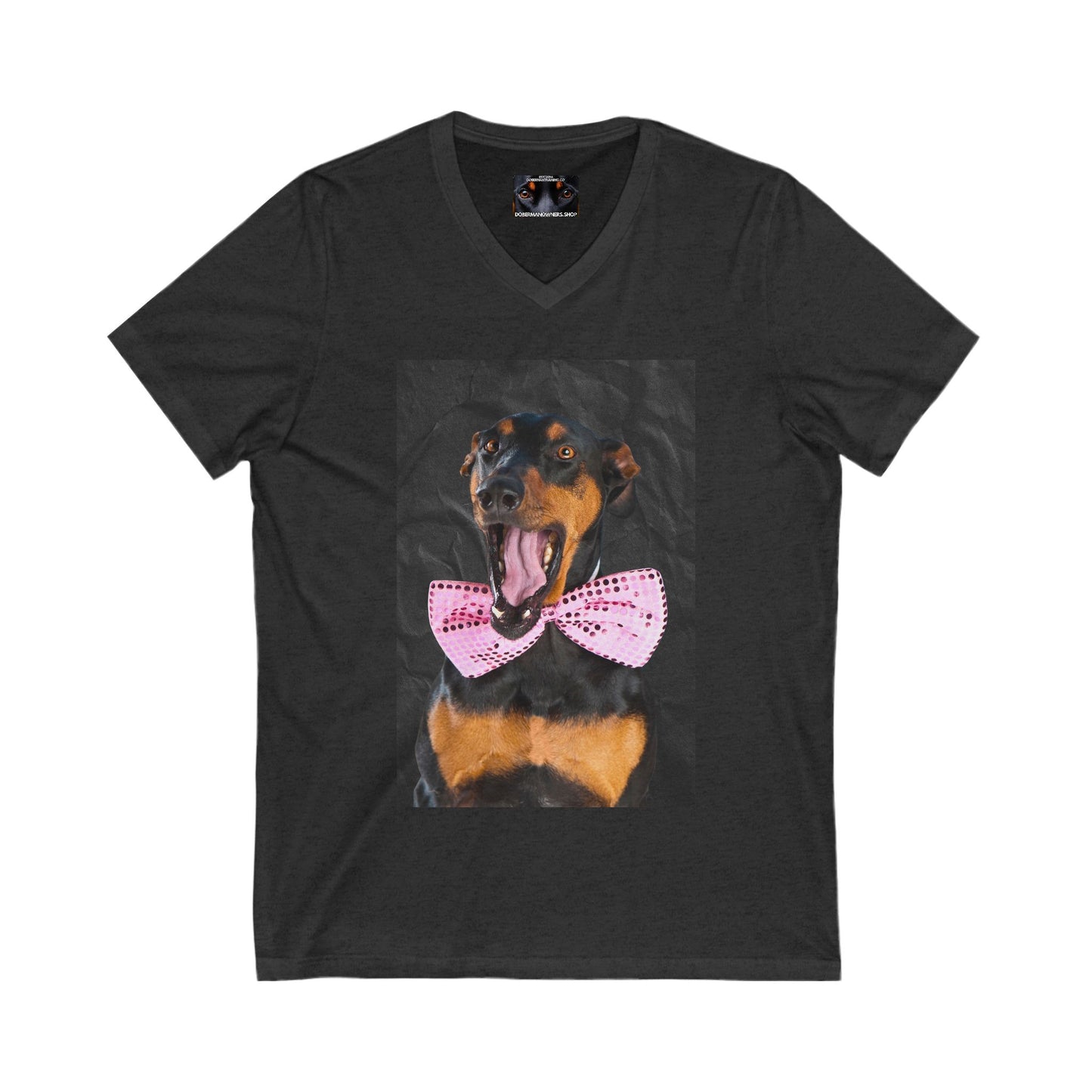 The Smile Private Label Unisex Jersey Short Sleeve V-Neck Tee