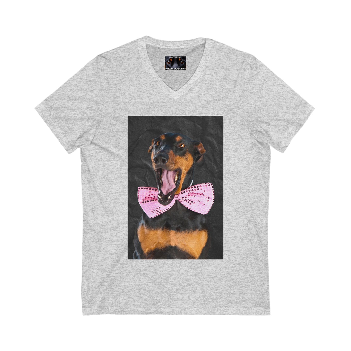 The Smile Private Label Unisex Jersey Short Sleeve V-Neck Tee