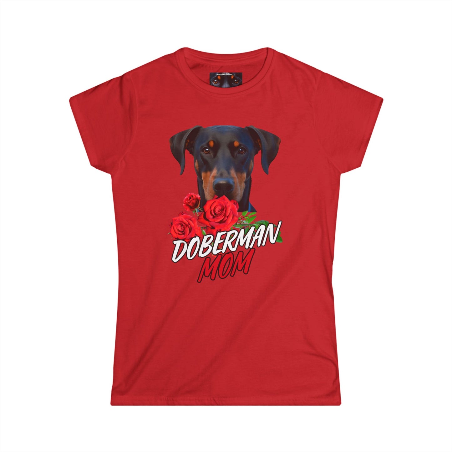 Dobie Mom 1 Women's Softstyle Tee