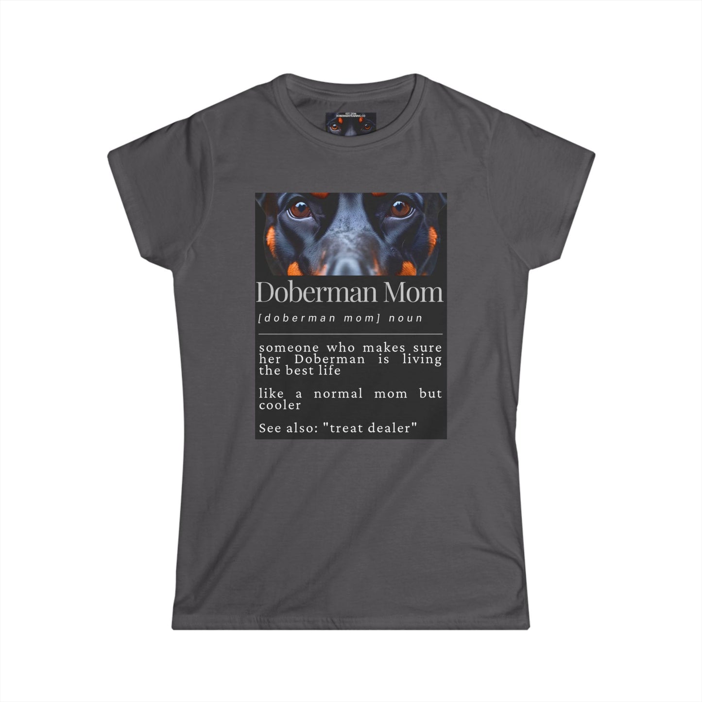 Doberman Mom S1 Women's Softstyle Tee