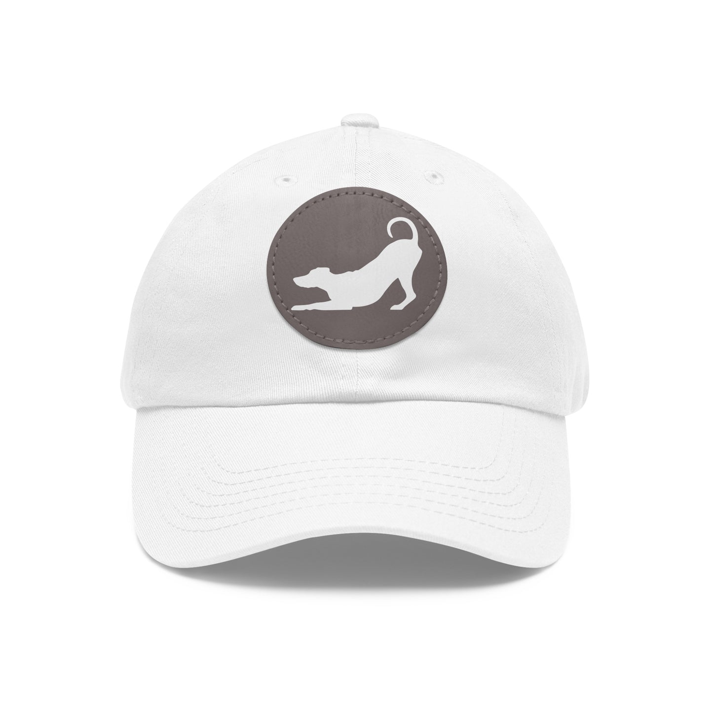 N 2 Dad Hat with Leather Patch (Round)