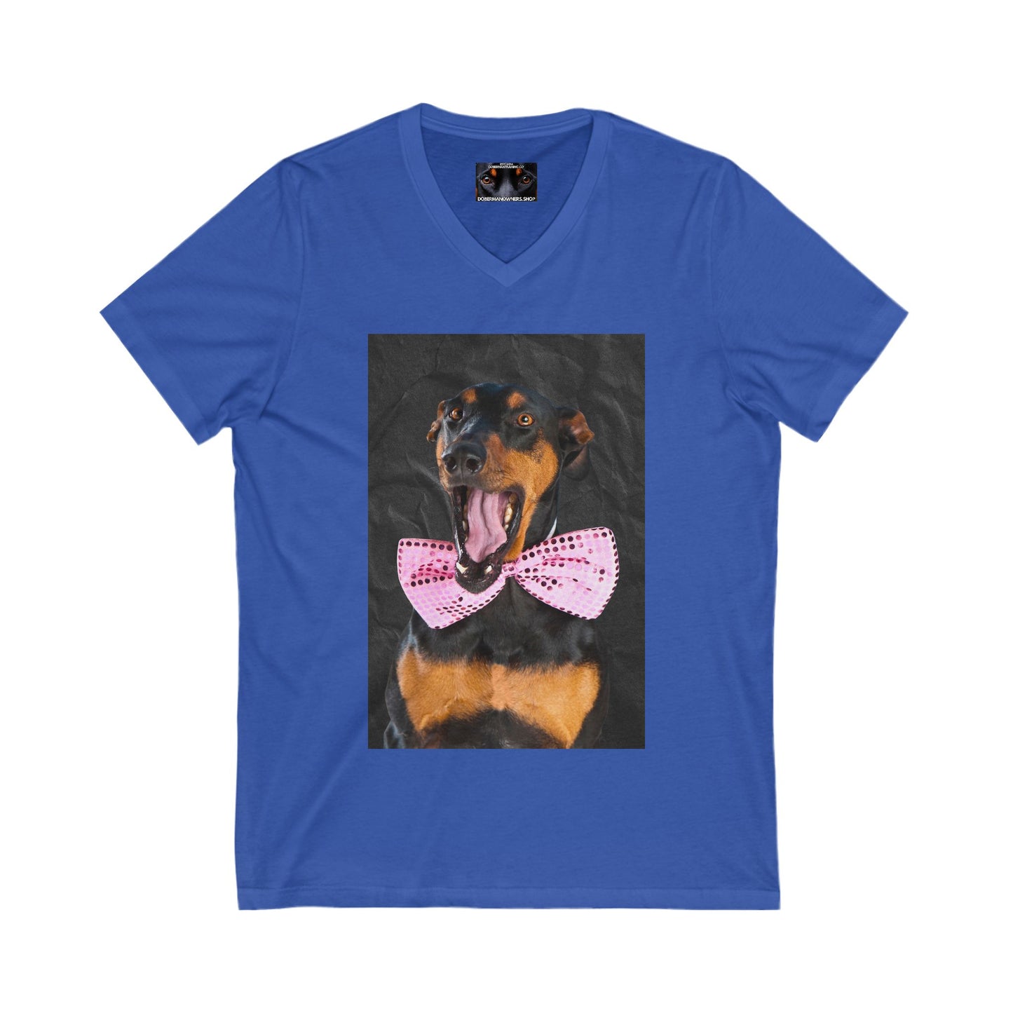 The Smile Private Label Unisex Jersey Short Sleeve V-Neck Tee