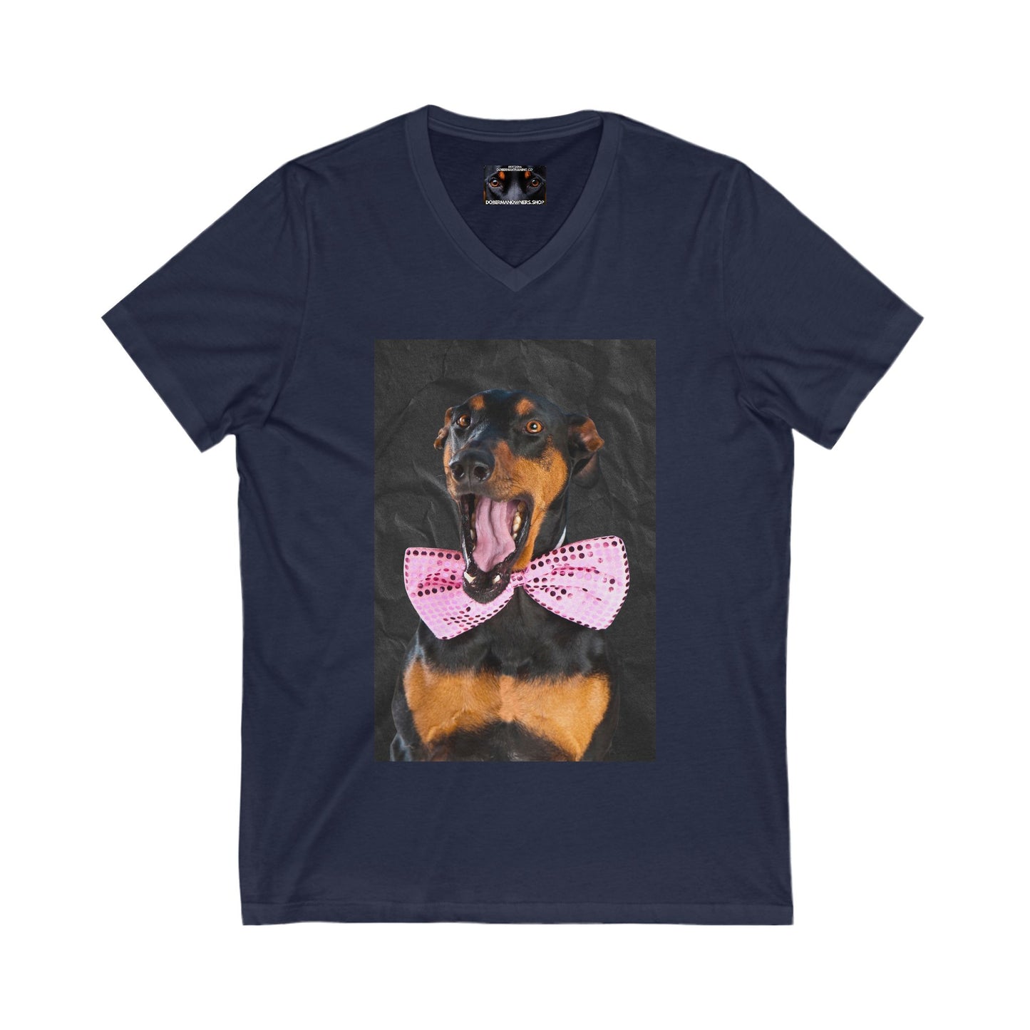 The Smile Private Label Unisex Jersey Short Sleeve V-Neck Tee