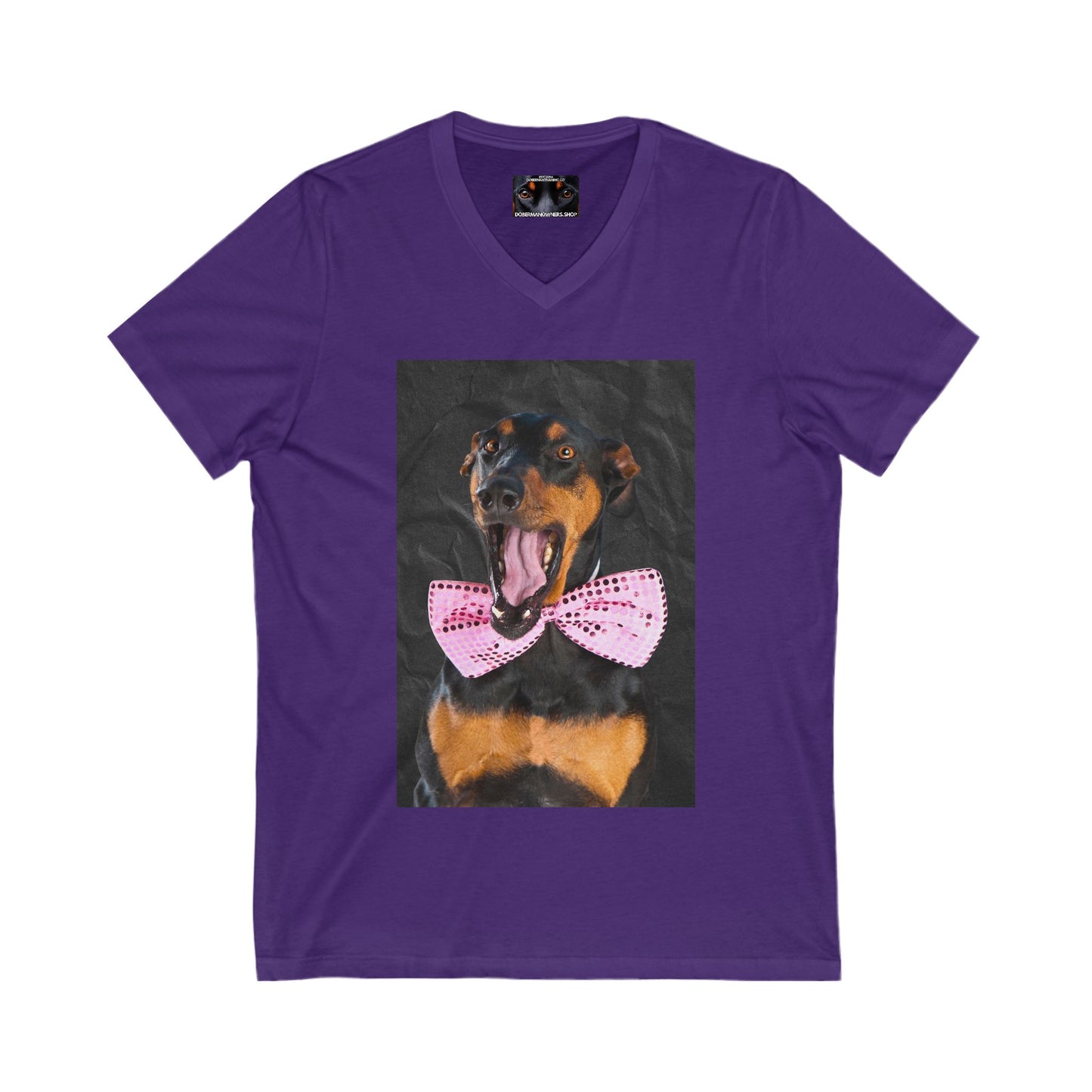 The Smile Private Label Unisex Jersey Short Sleeve V-Neck Tee