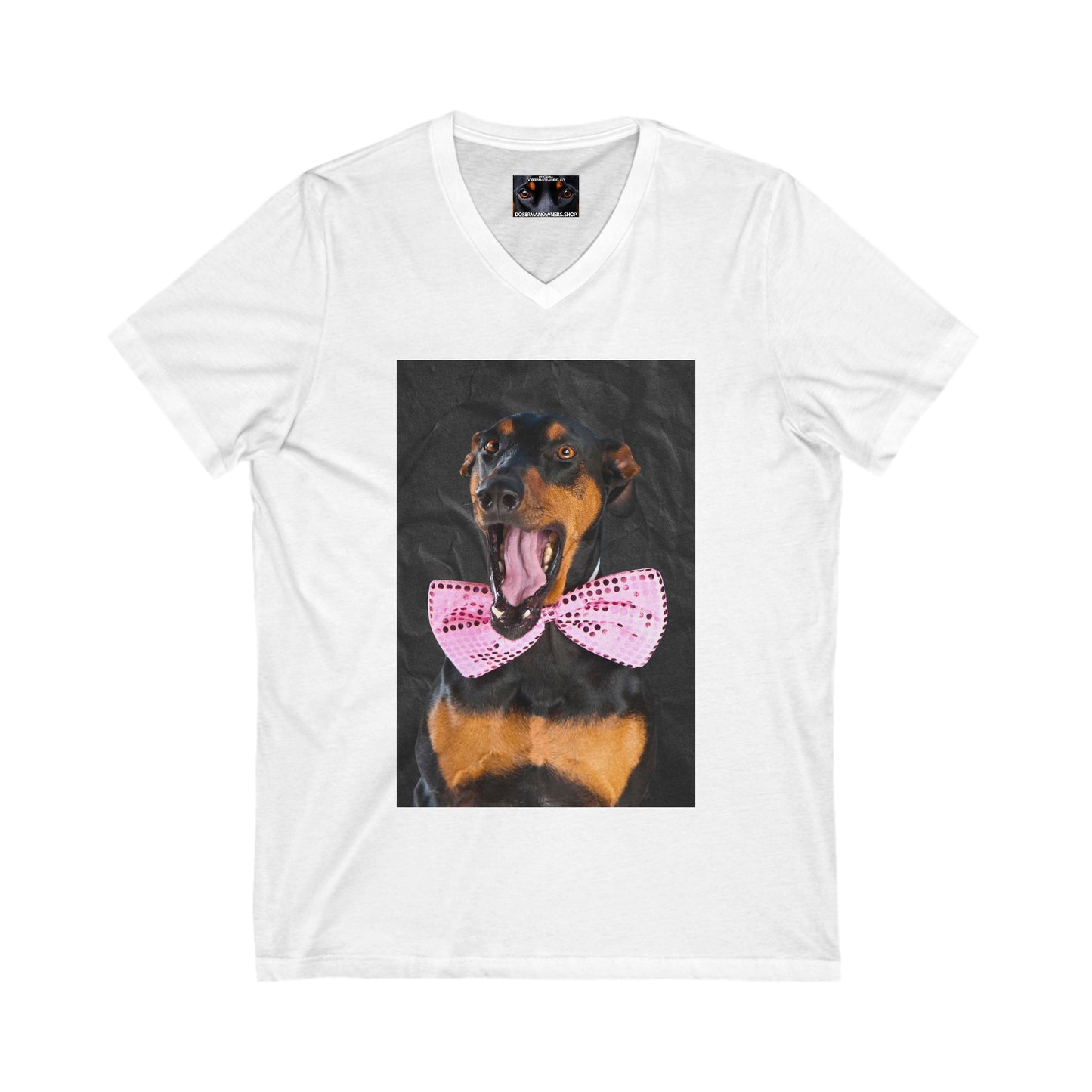 The Smile Private Label Unisex Jersey Short Sleeve V-Neck Tee
