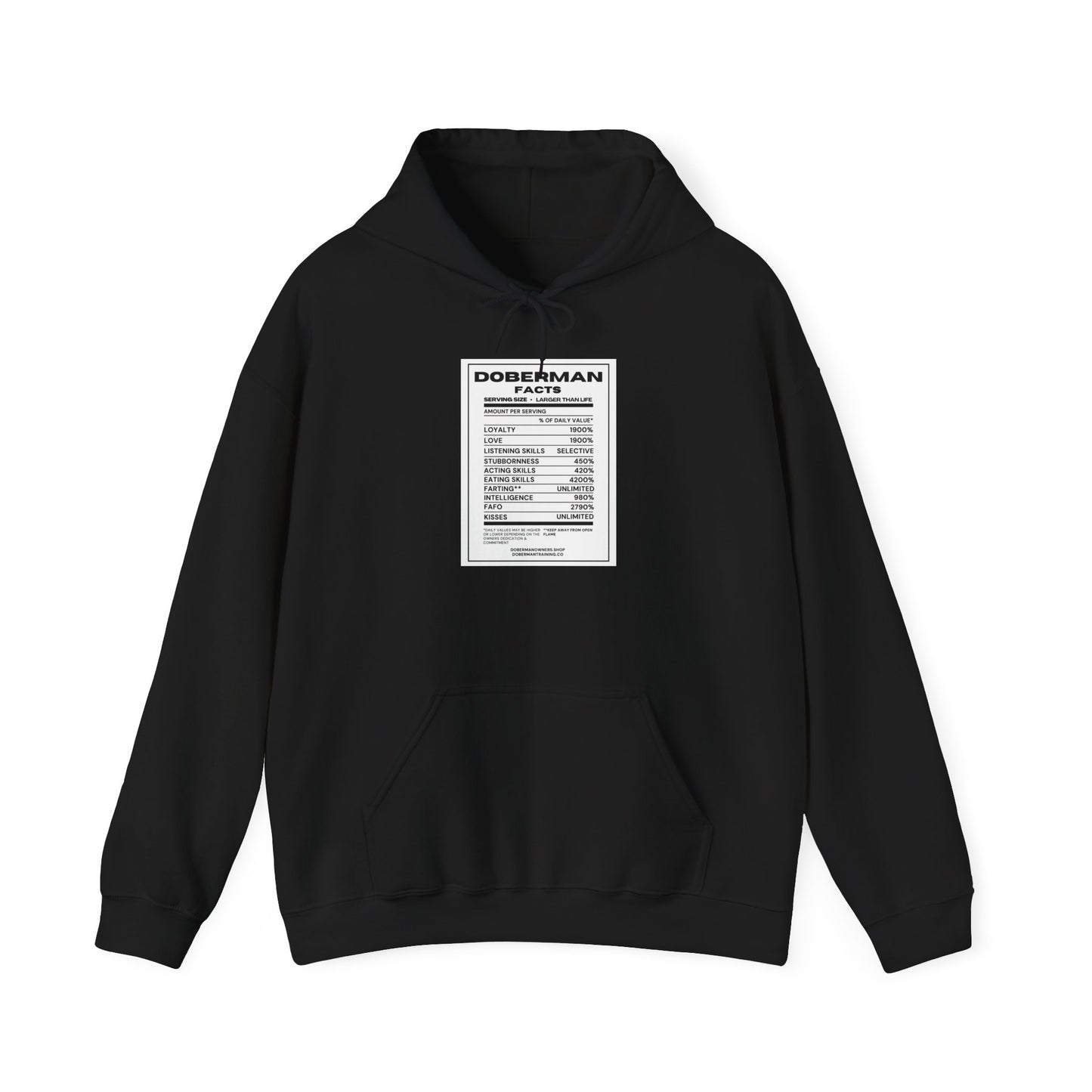 Doberman Facts 1 Unisex Heavy Blend™ Hooded Sweatshirt