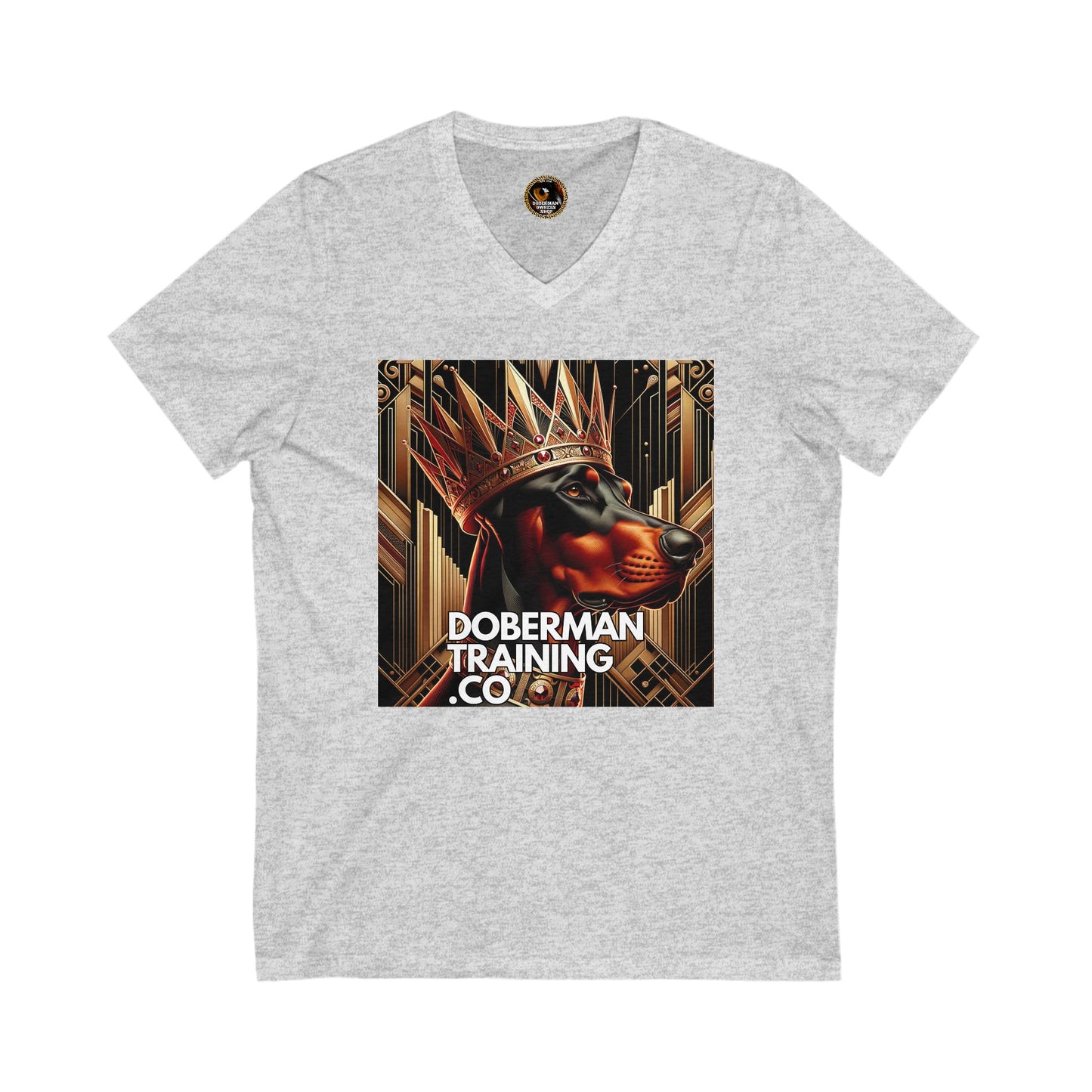 Crown 1 Unisex Jersey Short Sleeve V-Neck Tee