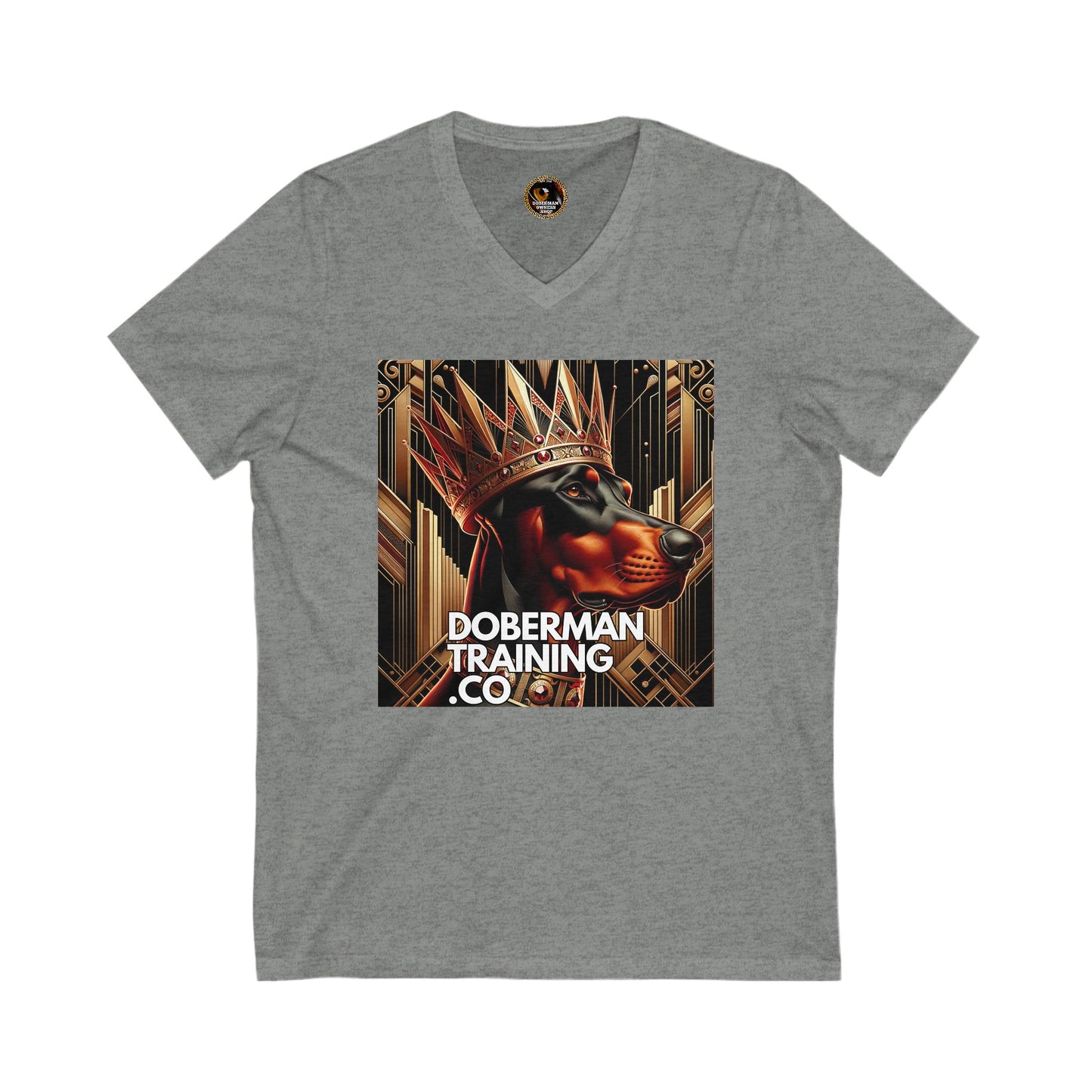 Crown 1 Unisex Jersey Short Sleeve V-Neck Tee