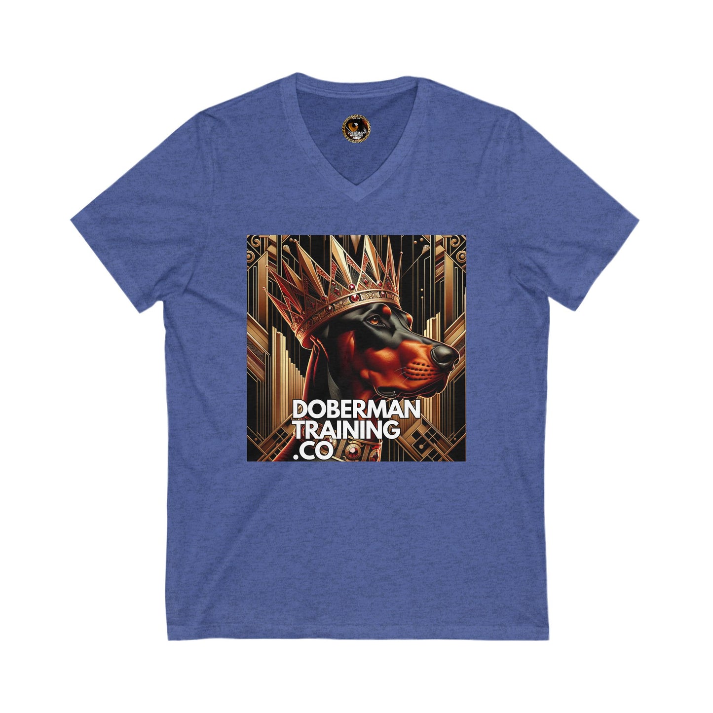 Crown 1 Unisex Jersey Short Sleeve V-Neck Tee
