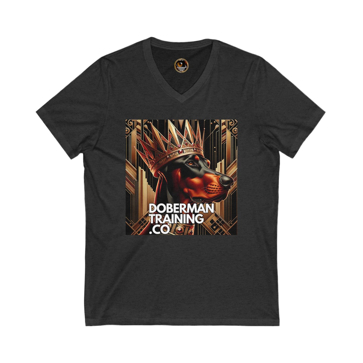 Crown 1 Unisex Jersey Short Sleeve V-Neck Tee