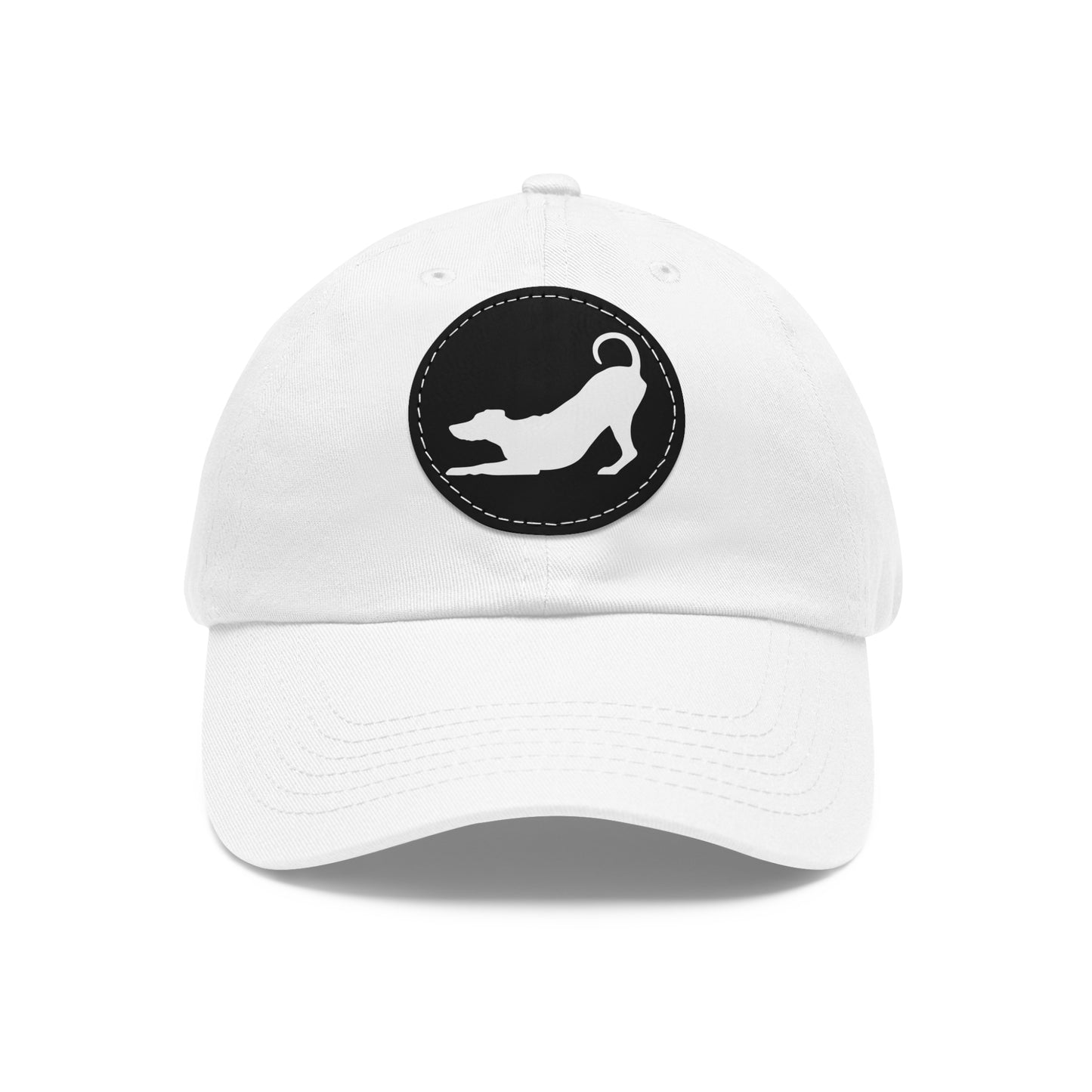 N 2 Dad Hat with Leather Patch (Round)