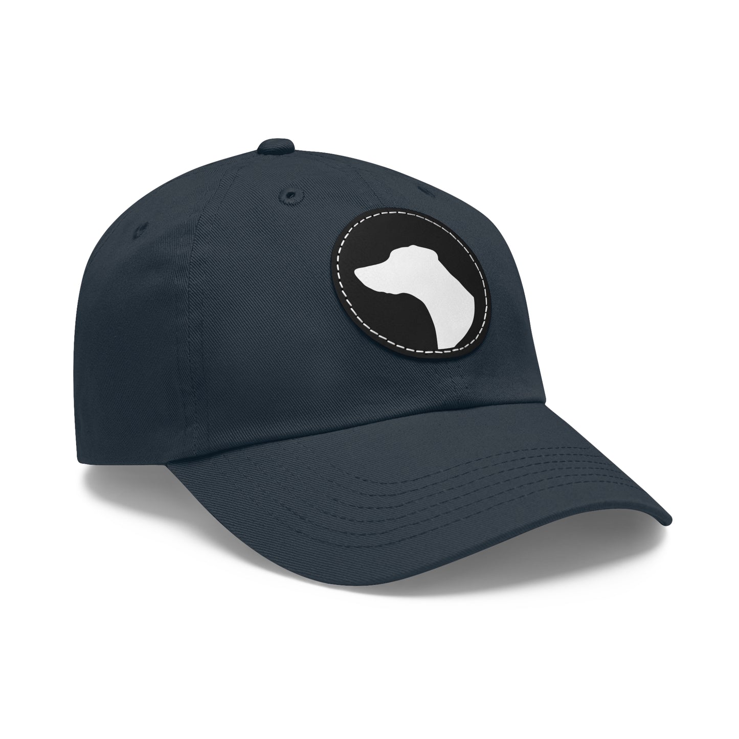 N 1 Dad Hat with Leather Patch (Round)