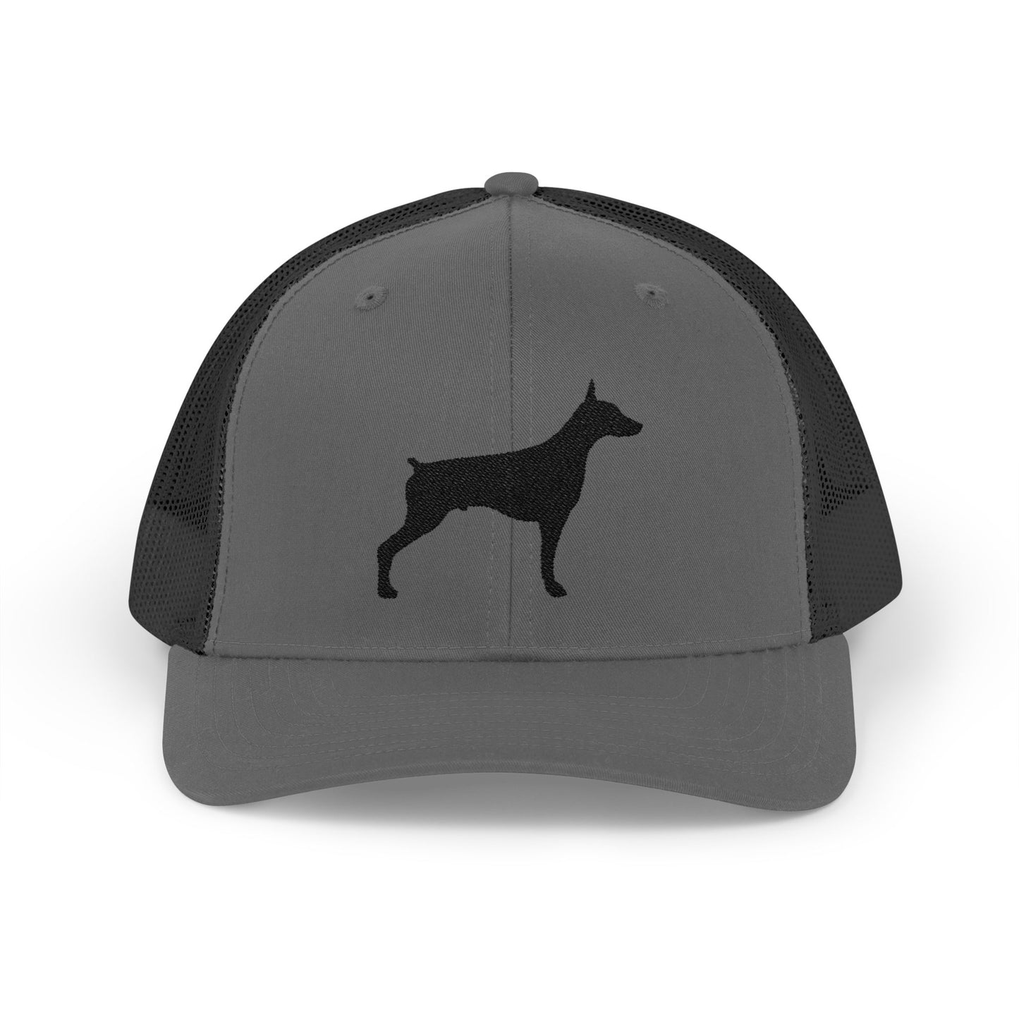Doberman 2 Silhouette Snapback Trucker Cap