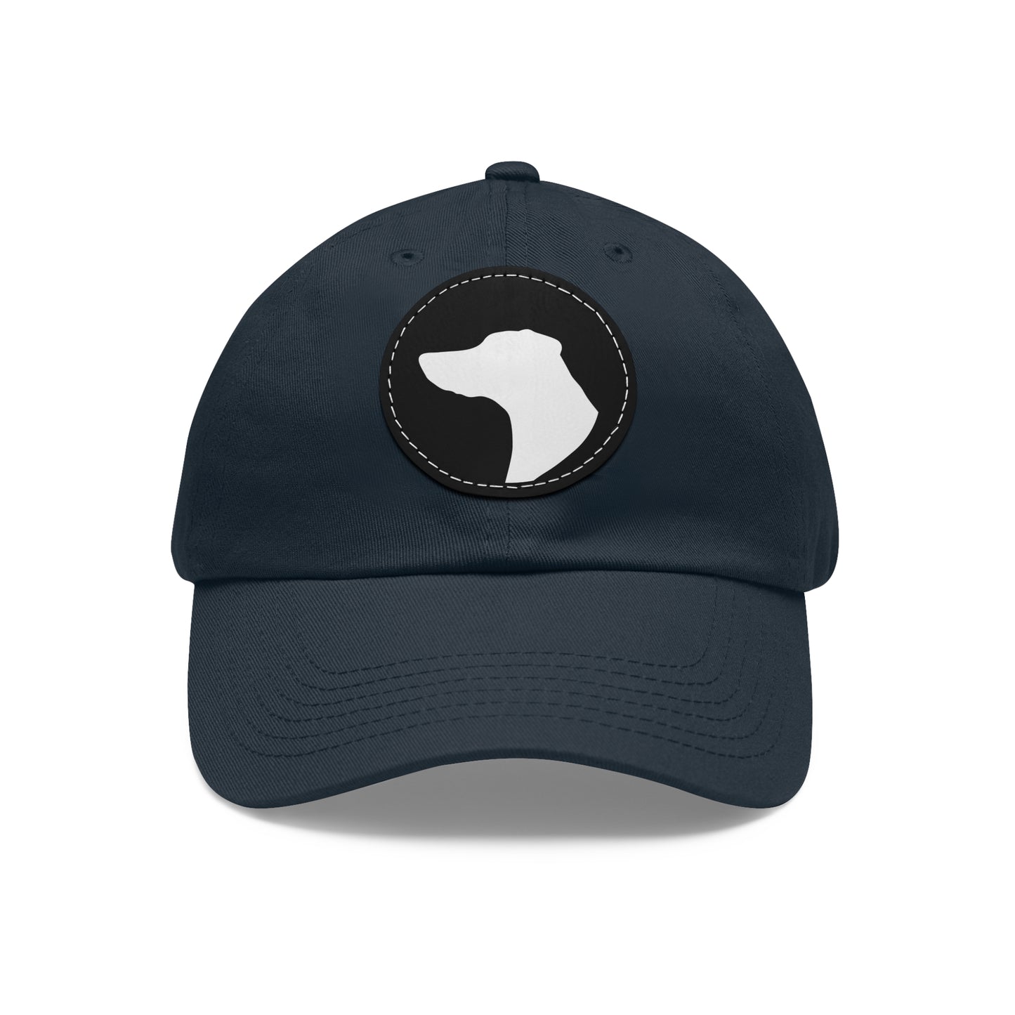 N 1 Dad Hat with Leather Patch (Round)