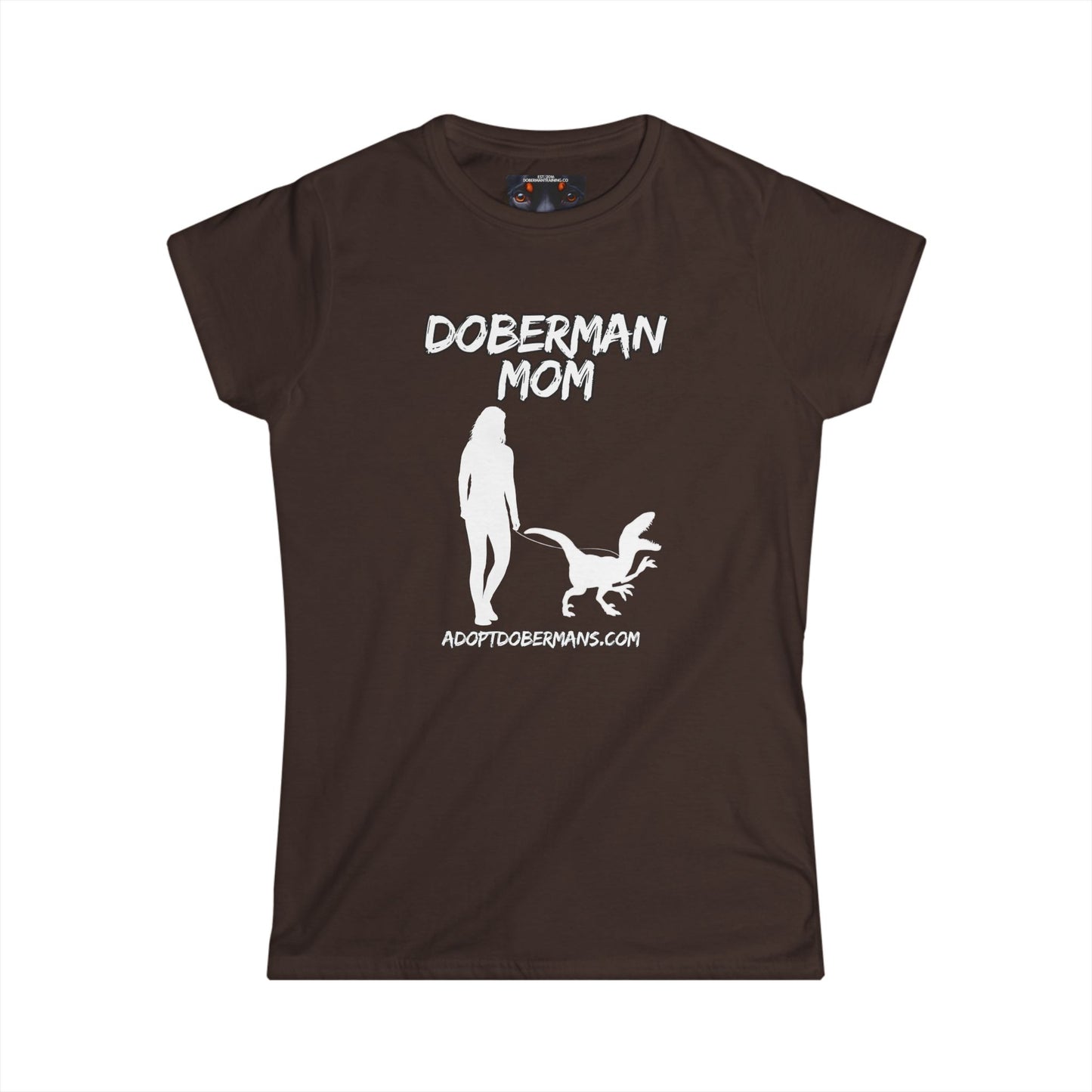 Doberman Mom 44 Women's Softstyle Tee