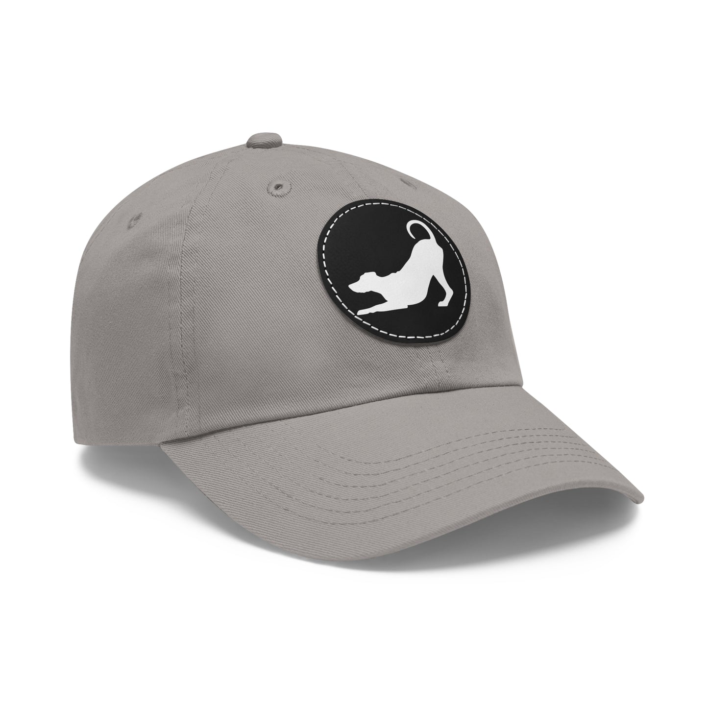 N 2 Dad Hat with Leather Patch (Round)