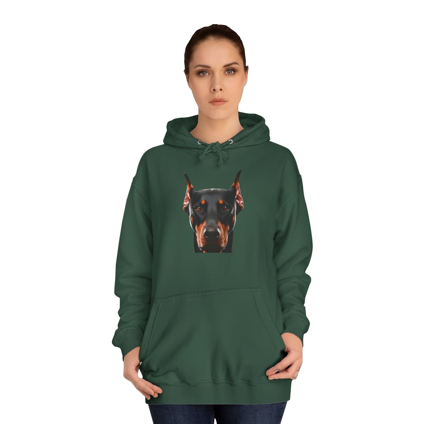Doberman 1 Unisex College Hoodie
